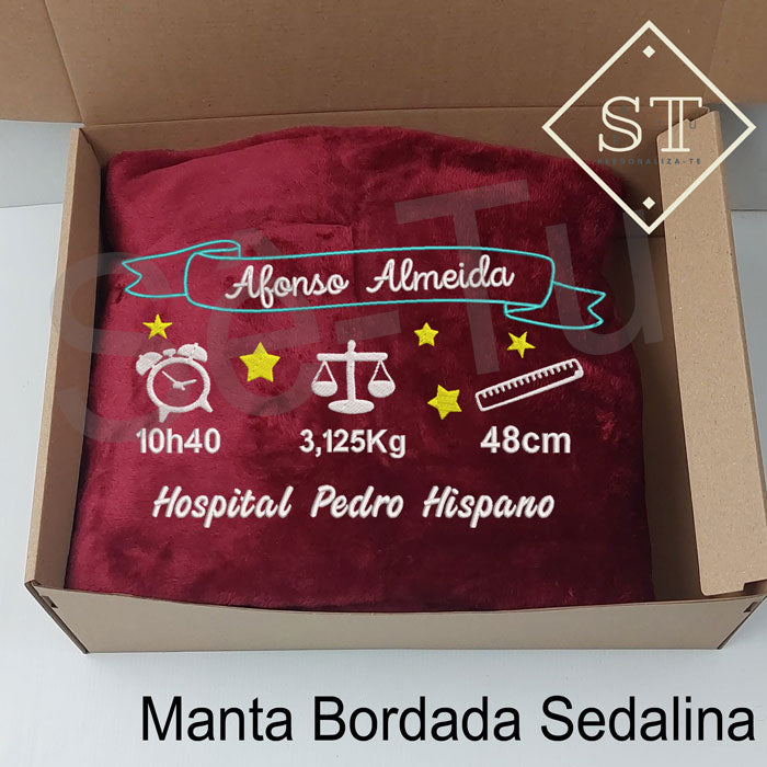 Manta de manos de padre e hijo